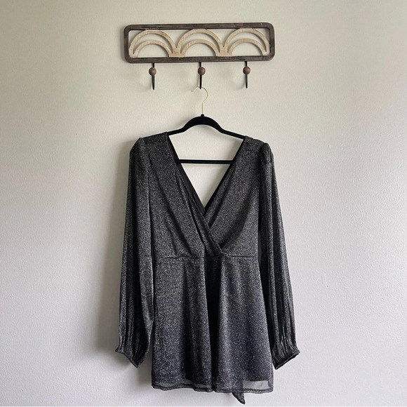 Torrid Knit Glitter Lurex Surplice Peplum Top & pencil skirt women’s 2X Skirt 1X - Picture 6 of 16